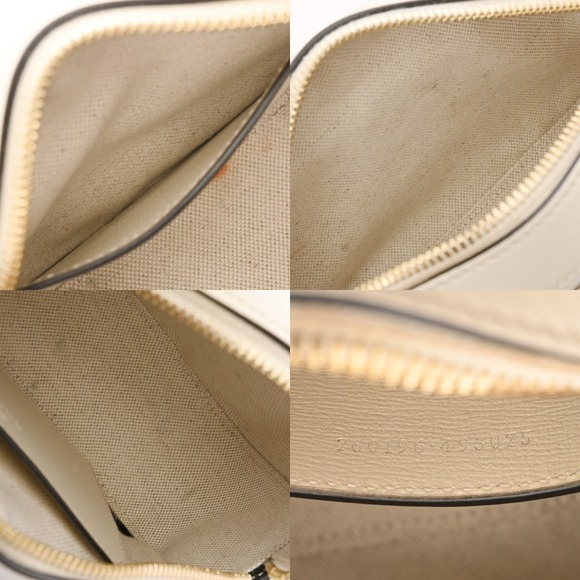 Gucci Horsebit Camera Bag White Leather Shoulder - Picture 9 of 9